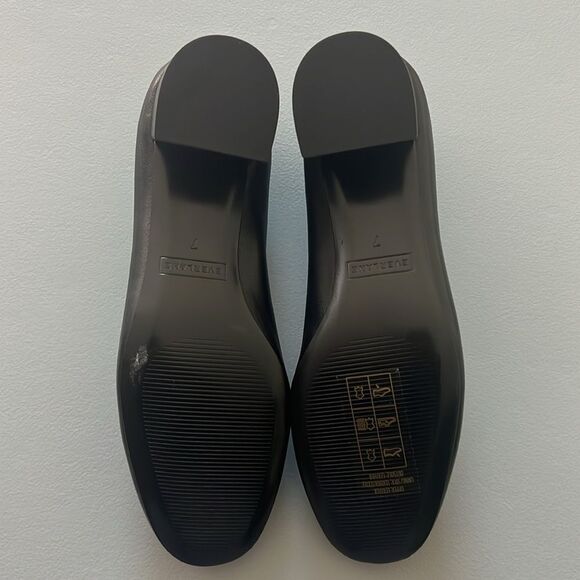 New Everlane The Day Heel Black Leather Size 7M - Picture 9 of 15